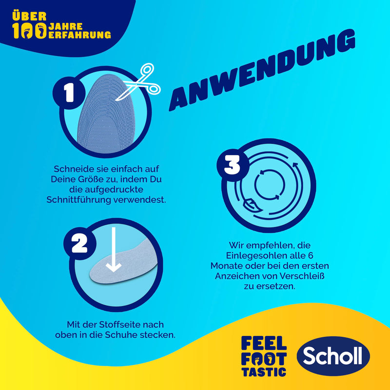 [Australia] - Scholl shock absorbing insoles, extra thin, 1 pair 