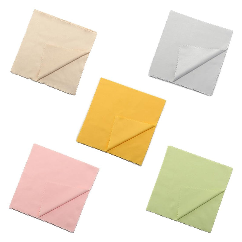 [Australia] - IBXWMNG Set of 10 microfiber cloths for glasses, screen, tablet, cell phone, camera - glasses cleaning cloths in 5 colored designs (18x15cm) 