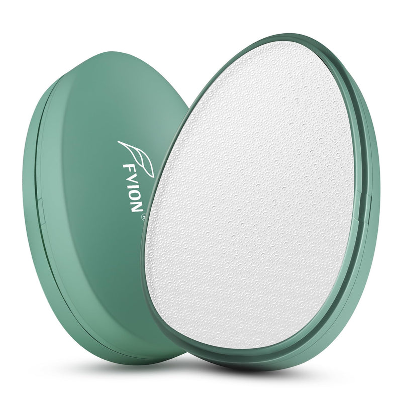[Australia] - FVION Nano Glass Callus Remover with Protective Cover - Highly Effective Heel File Removal of Hard Skin and Calluses - Safe & Quick Callus Removal (Green) Green 