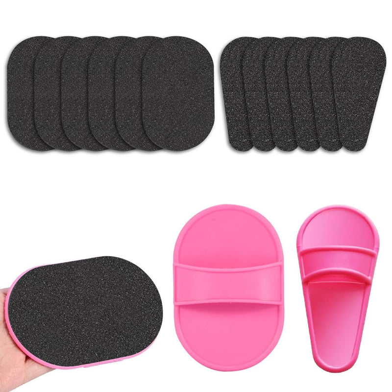 [Australia] - Hair removal pads, set of 10, beauty tool for removing small hairs with integrated peeling pads, smooth skin on legs, arms, face, upper lip 