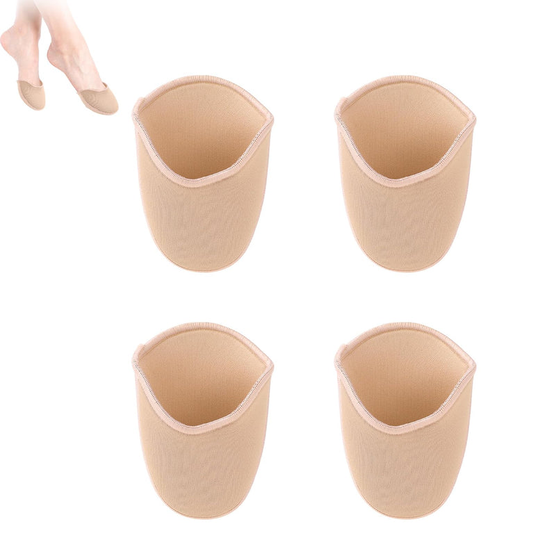 [Australia] - 2 pairs of toe protectors for shoes, toe pads for long ballet and dance shoes, soft toe protection pads for ballet and dance shoes for pointe shoes, fabric toe protectors for women and girls 