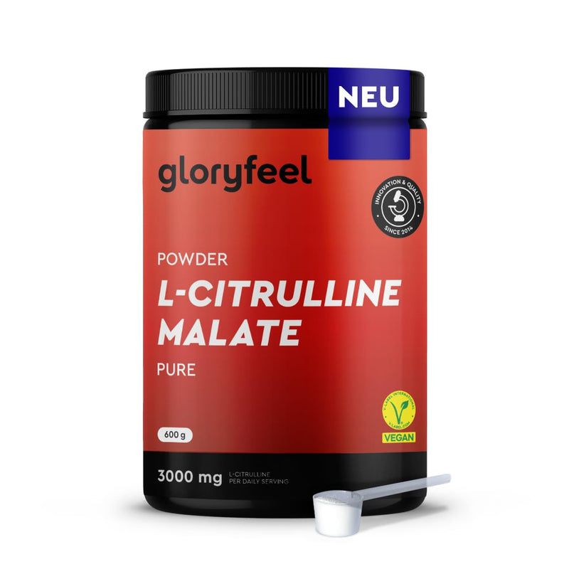 [Australia] - L-Citrulline Malate 2:1 Powder 600g - High-dose pre-workout amino acid - 4800mg Citrulline Malate - Optimal solubility and highest purity - Laboratory tested, vegan and without additives 