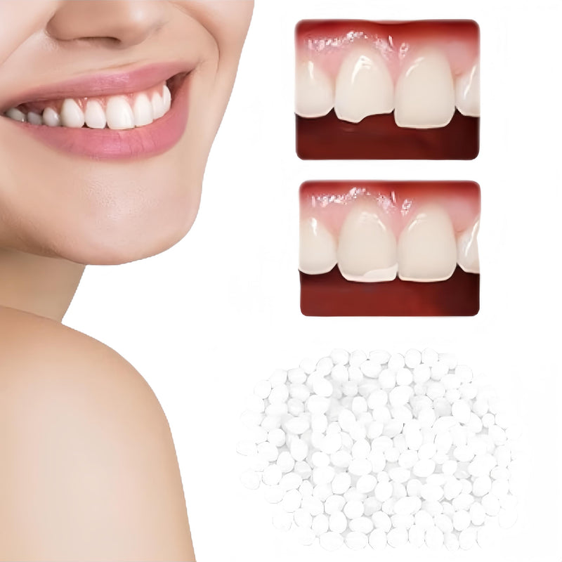 [Australia] - Artificial dentures, 100G temporary tooth repair beads, instant veneers dentures, temporary dentures set, temporary tooth repair, for missing tooth fractures, gum filling material 