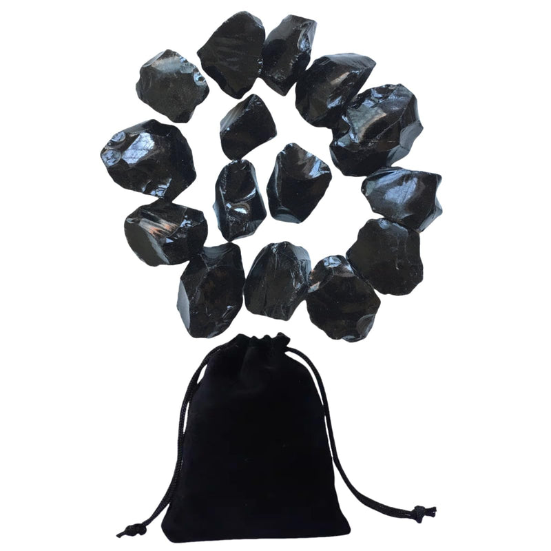 [Australia] - Black tourmaline, healing stones, gemstone set, natural raw stones, semi-precious stones, natural raw stones for crystal therapy, rock decor, meditation, gemstone water 