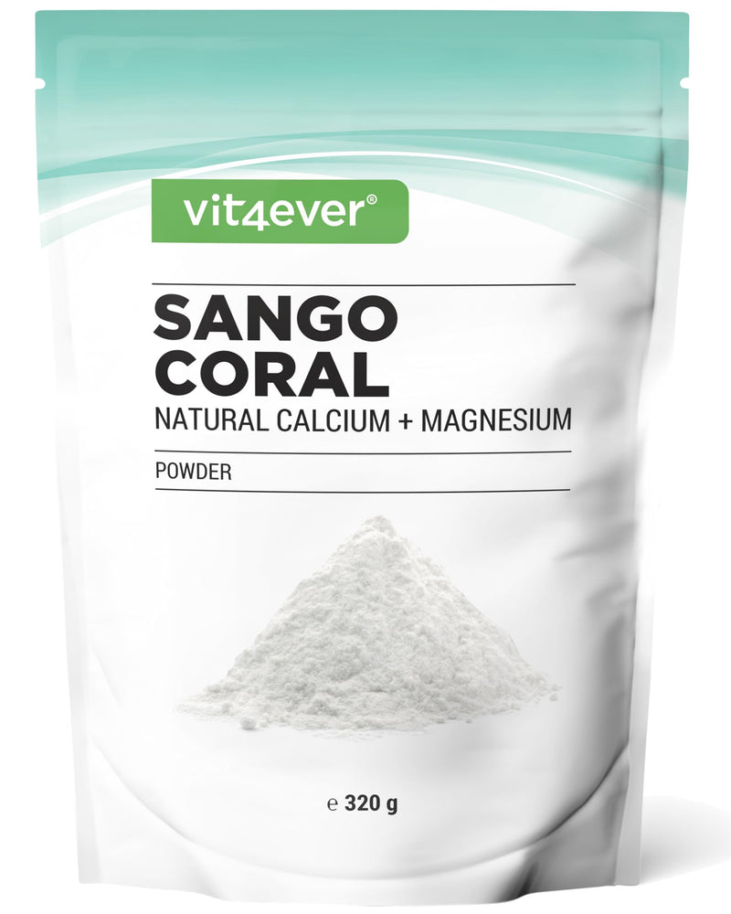 [Australia] - Sango Sea Coral - 320 g powder - Natural source of calcium (20%) & magnesium (10%) in the body's own ratio of 2:1 - No additives 320 g (pack of 1) 