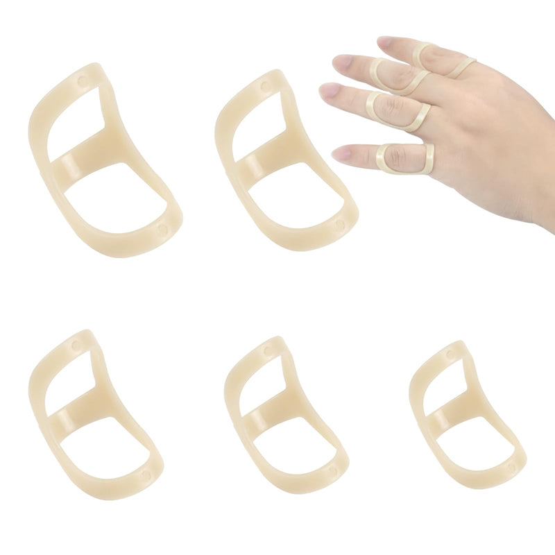 [Australia] - GADITIEK Pack of 5 finger splints, finger protection, oval finger splint, plastic, waterproof mallet finger splint for flail fingers, arthritis fingers, finger joint protection, mallet finger splint (6,7,8,9,10) 6,7,8,9,10 