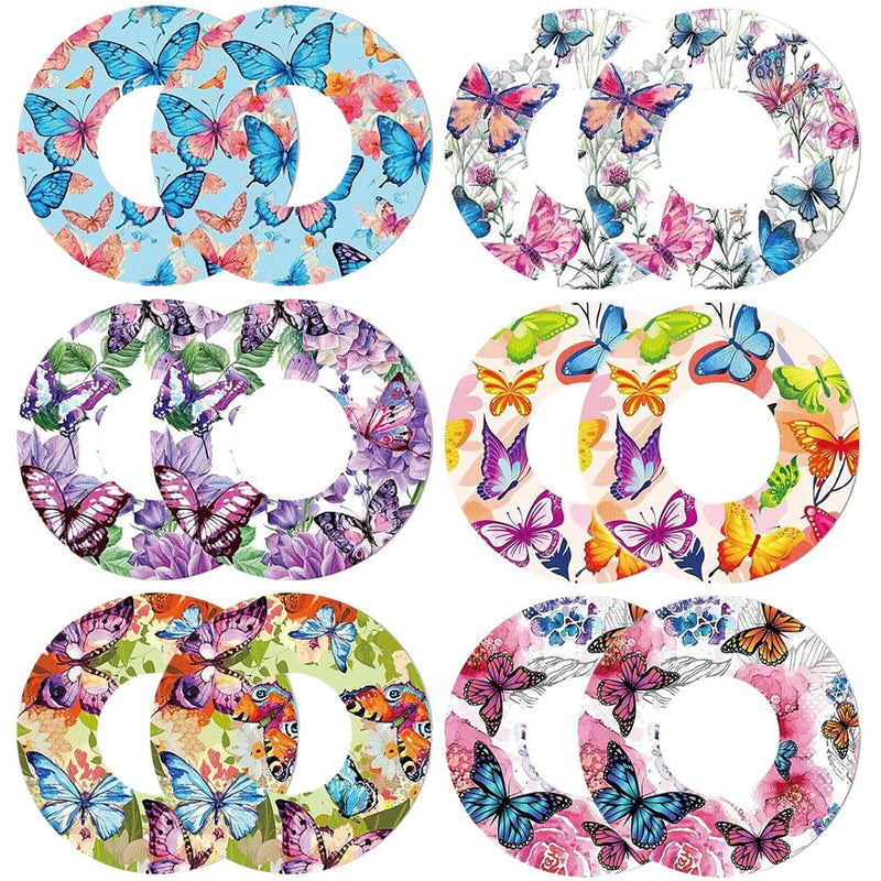 [Australia] - OPVYAEU Pack of 12 Diabetes Accessories, Waterproof Plasters for Freestyle Libre Skin-Friendly & Fixing Plasters for Libre 1 2 Sensor 14 Days Transparent Adhesive Plasters 