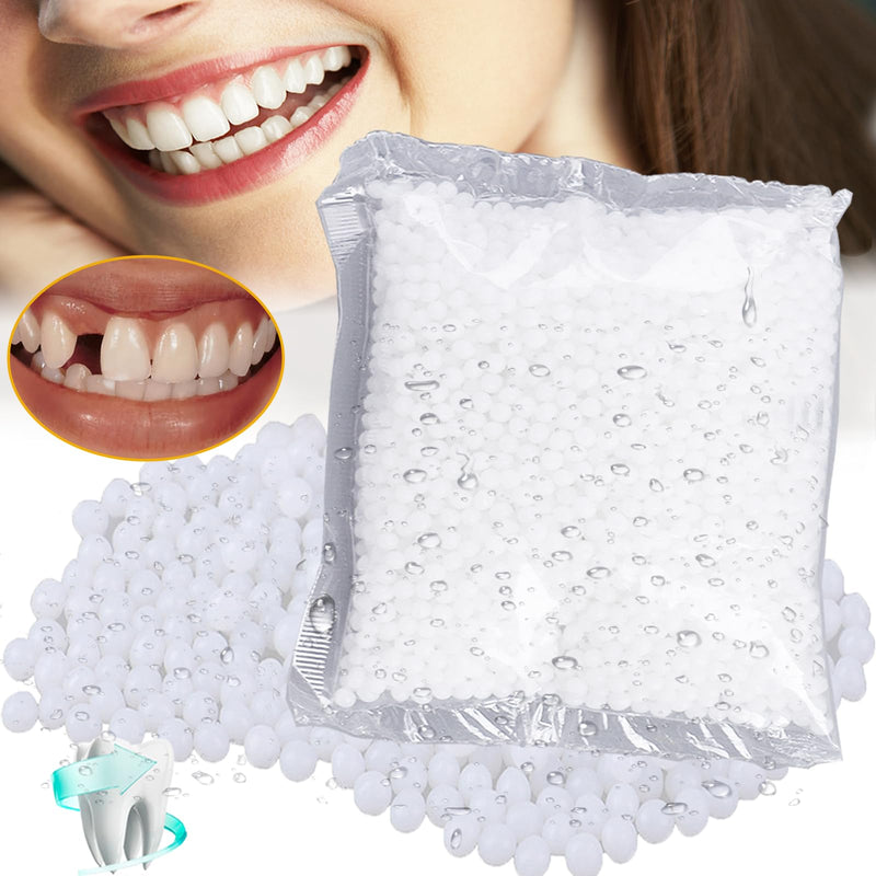 [Australia] - lankai Temporary Tooth Repair, Dentures, Temporary Teeth, Dentures DIY, Temporary Tooth Repair Set, Thermal Adhesive Beads for Missing Broken Tooth Fake Tooth Veneer (100g) 