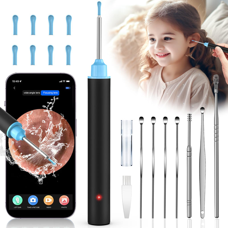 [Australia] - VIYSPNV Otoscope 3.5mm WIFI Wireless Digital Camera with 6 LED Lights 1920P HD Ear Endoscope Compatible with iOS and Android for Children Adults and Pets 