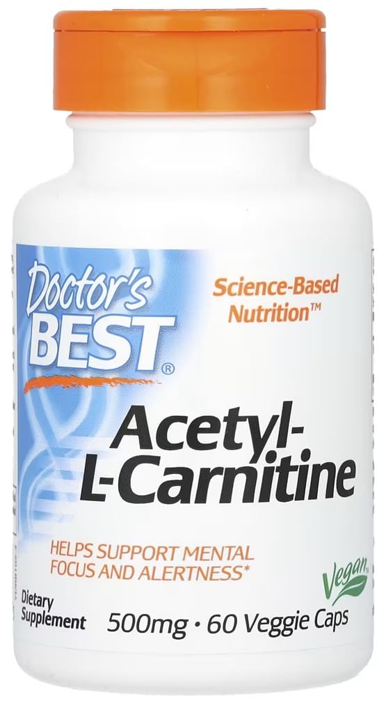 [Australia] - Doctor's Best - Acetyl L-Carnitine 500mg | High quality brain and nerve health support - 60 vegan capsules 