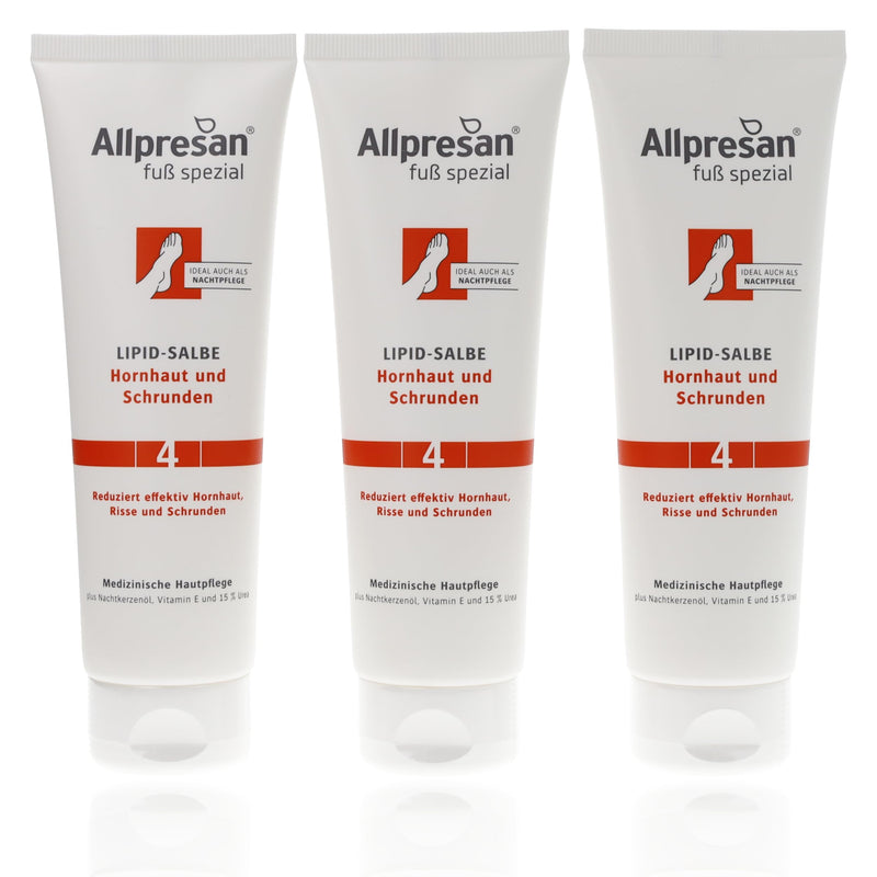 [Australia] - Allpresan foot special No. 4 lipid ointment against calluses and cracks - foot ointment for daily care of callused feet - 125 ml (3) 3 