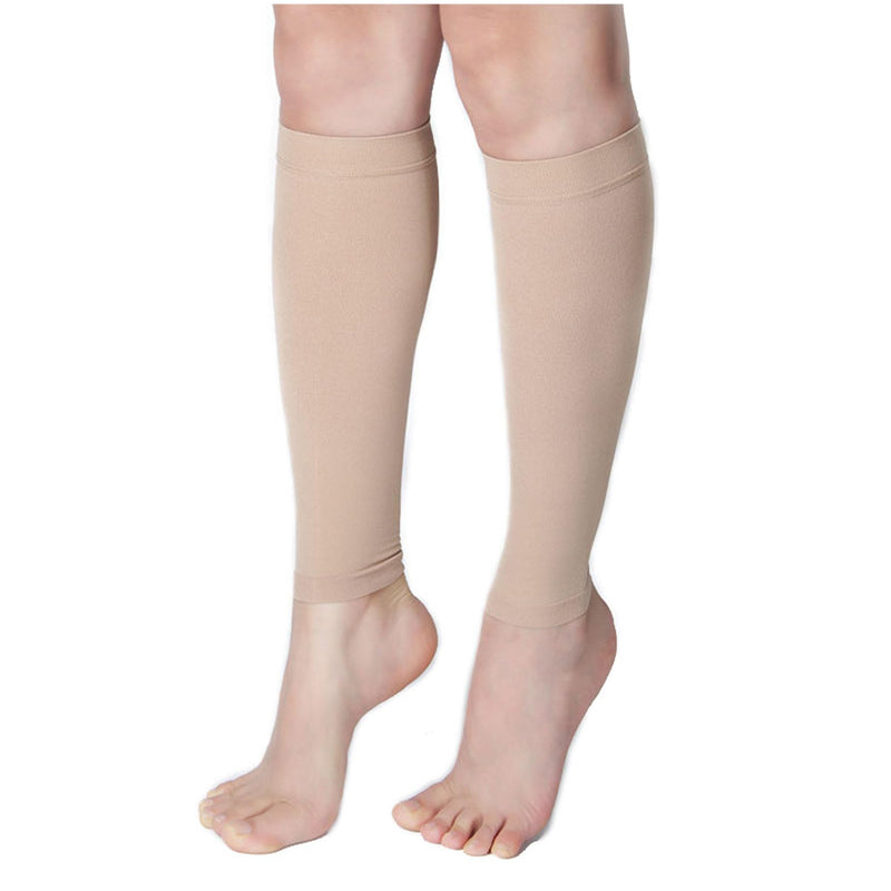 [Australia] - BellaAktion Calf Medical Compression Stockings Women & Men Compression Socks Medical with 20-30 mmHg Graduated Support Thrombosis Stockings Support Stockings for Varicose Veins Edema XL Beige 