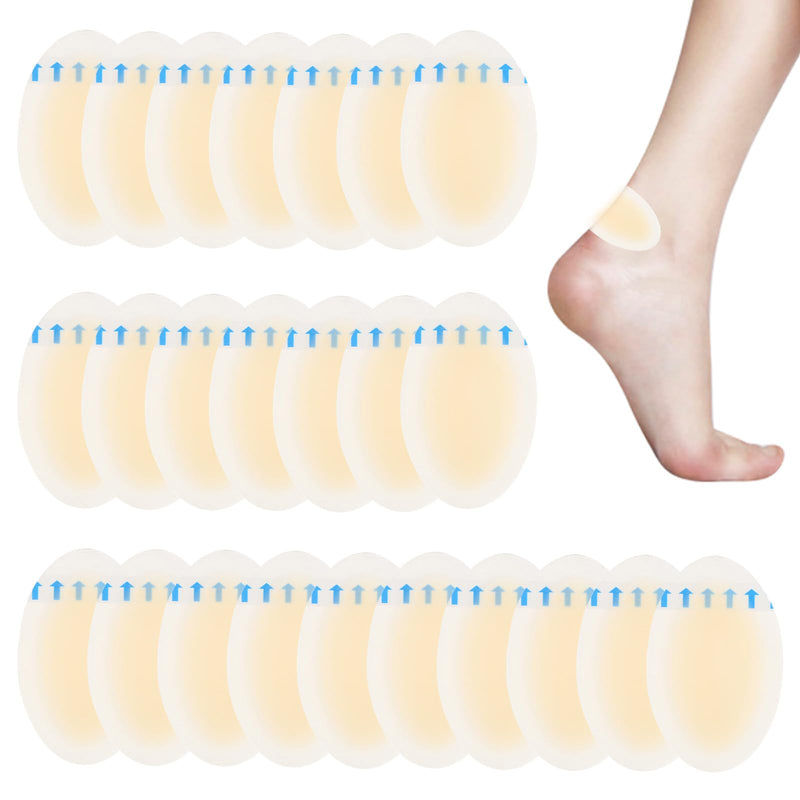 [Australia] - Blister plaster set, 24 pieces heel plaster, blister plaster large, blister plaster toes, blister plaster hiking, blister plaster heel, gel plaster Suitable for relieving friction on toes and heels 