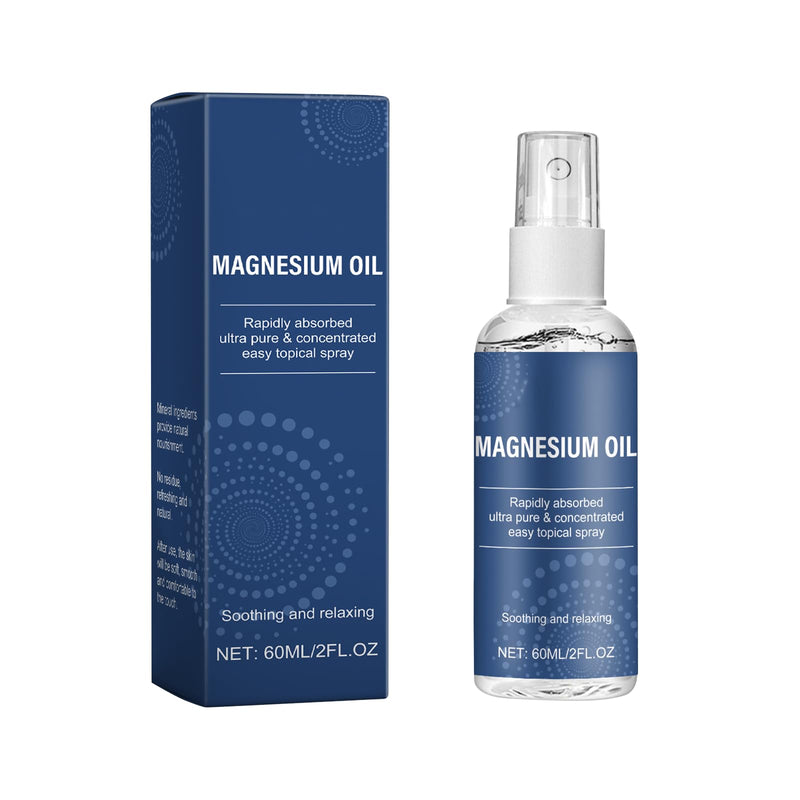 [Australia] - Landrain 60 ML Magnesium Spray Feet, Natural Magnesium Oil for Rubbing, Magnesium Oil Skin 