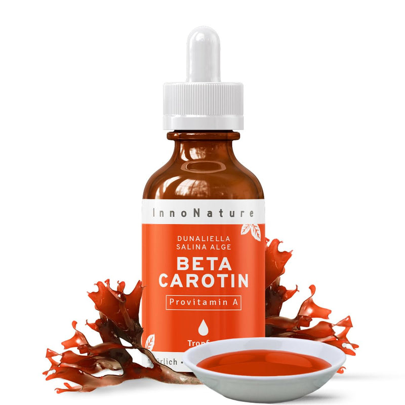 [Australia] - InnoNature Beta Carotene Drops | from the alga Dunaliella Salina | 30ml, high dose with 15 mg pure beta carotene, 2,120 µg RE vitamin A per 10 drops 