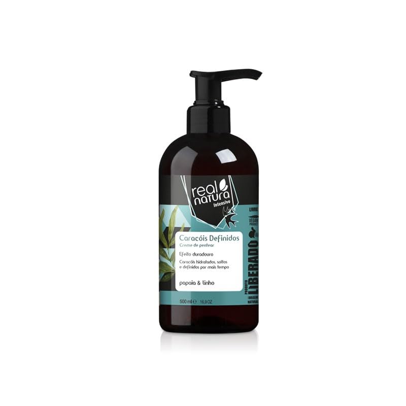 [Australia] - REAL NATURA - Curl defining leave-in cream 500ml - Unisex - Free from aggressive ingredients for healthy, defined curls 
