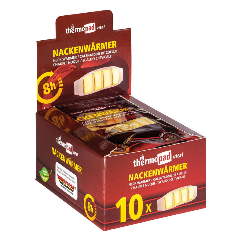 [Australia] - THERMOPAD neck warmer - THE ORIGINAL: 10x heat pads for 8 hours of heat I Ready-to-use heat pad with extra warm heat pads - ideal heating pad for the neck, shoulder and back area 10 pieces 