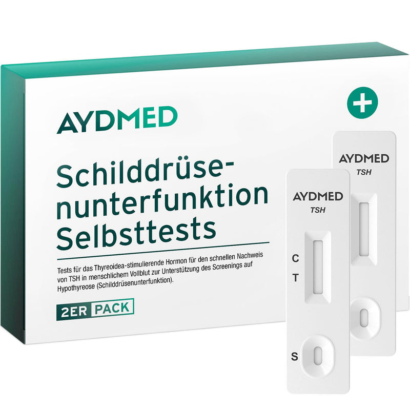 [Australia] - 2 x AYDMED test for thyroid stimulating hormone | Thyroid test kit for self-testing at home for blood testing for hypothyroidism | Test for hypothyroidism 