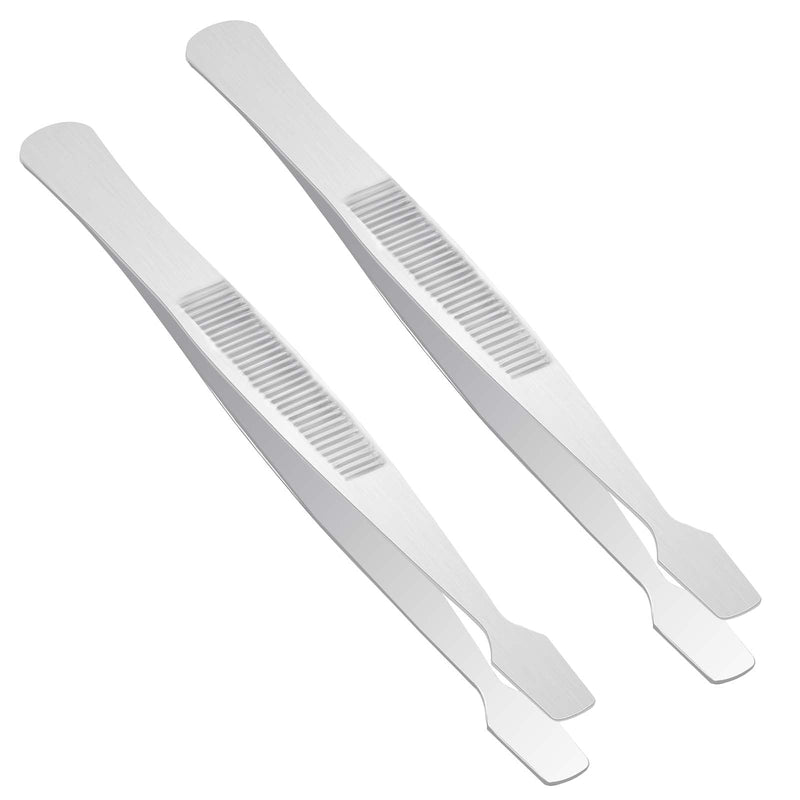[Australia] - Pack of 2 stamp tweezers, stainless steel tweezers, portable tweezers, universal tweezers, stamp collector tools 