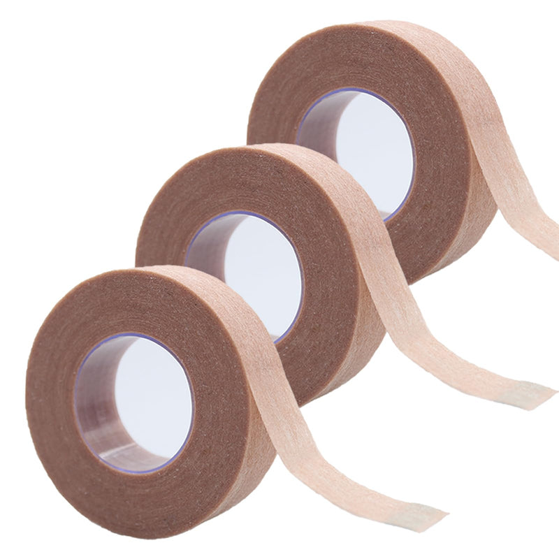 [Australia] - 3 rolls of micropore tape, self-adhesive bandage, micropore tape, flexible skin tape, breathable nose tape, gauze tape for wound care, sports, eyelash extensions, 1.25 cm x 9.14 m 