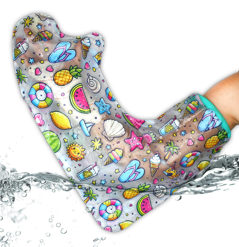 [Australia] - DOJA Barcelona | Plaster protection waterproof arm child | 392x535mm| Shower protection PVC plaster protection with silicone closure | Waterproof arm protector for plaster casts | Waterproof for shower or swimming pool 