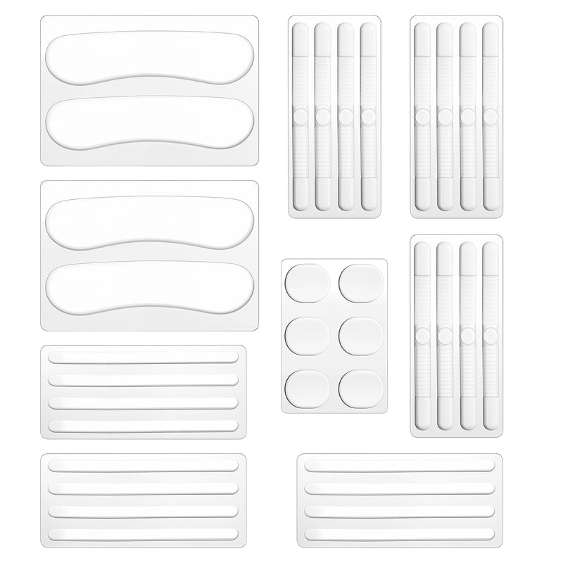 [Australia] - Dimeho 34pcs Silicone High Heel Cushion Shoe Strap Grip Anti-slip Sandals Gel Protective Strips Slingbacks Footrest Sticker Inserts Pad for Men and Women Sports Sneakers 