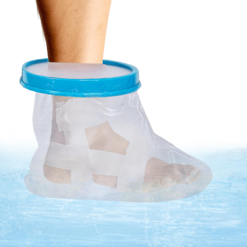 [Australia] - GBKDQQ Plaster protection foot for showering, reusable shower protection, waterproof plaster protection foot for showering, bandage protection for wounds and bandages dry while bathing 