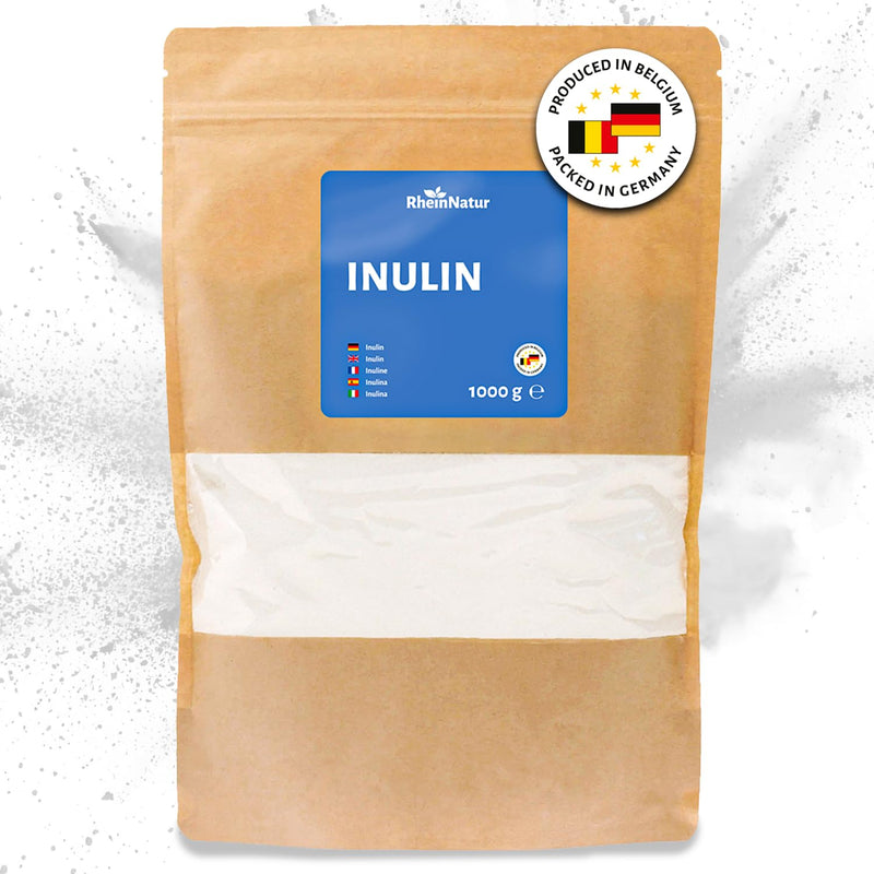 [Australia] - RheinNatur Inulin powder 1 kg - 100% inulin from chicory root - Vegetable fiber - Supports healthy intestinal flora - 1000 g bag 