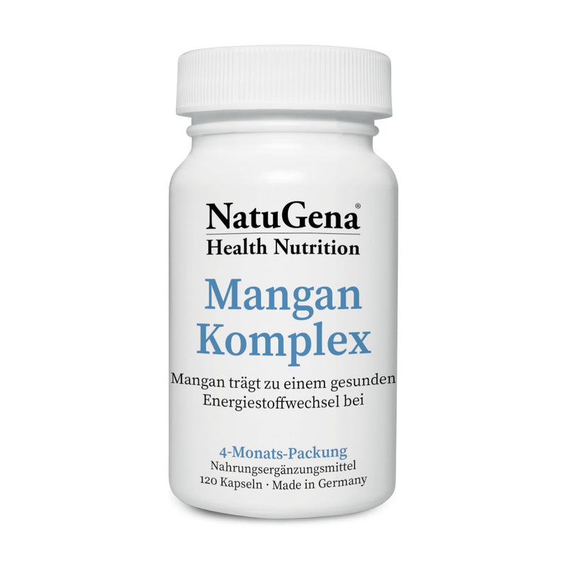 [Australia] - NatuGena Manganese Complex, Gluconate, Bisglycinate, Citrate, Contributes to Healthy Energy Metabolism, 120 Capsules (120 Day Pack) 