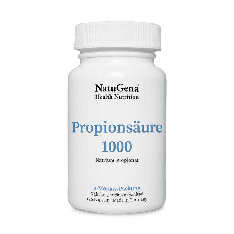 [Australia] - NatuGena propionic acid 1000, sodium propionate, short-chain fatty acid, 1000 mg sodium propionate per daily dose, 120 capsules (2 month pack) 
