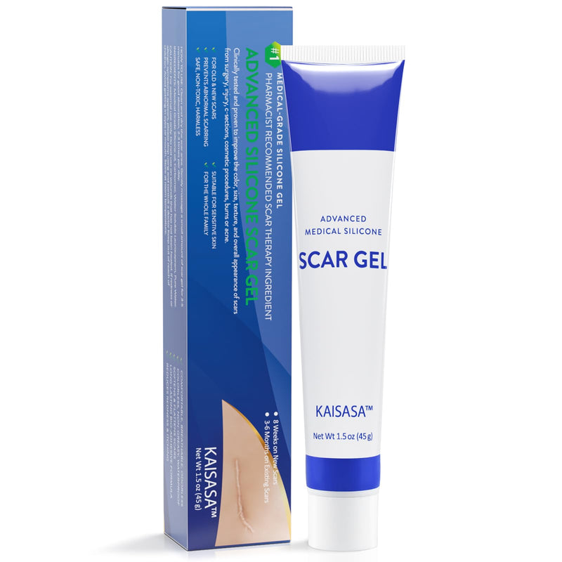 [Australia] - Scar ointment to reduce scar visibility, scar gel for old and new scars, scar cream for children & adults for burns to reduce scars (45g) odorless 