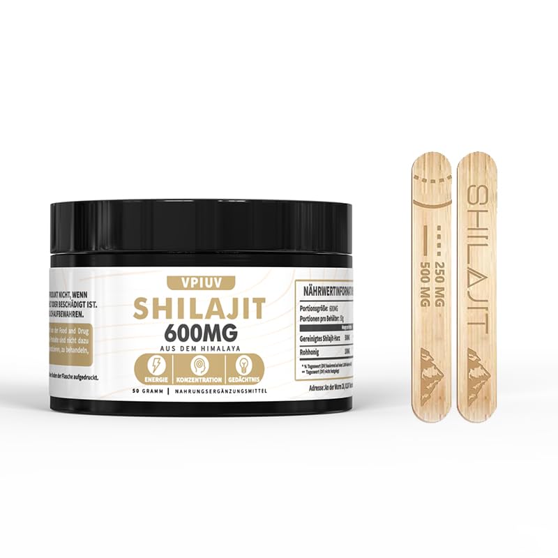 [Australia] - Himalaya Shilajit Original - Organic Shilajit resin from the Himalayas, rich in over 85 trace elements & fulvic acid, 600 mg for concentration, energy & immunity, 50 grams 