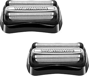 [Australia] - 2 Pack Replacement Black Series 3 32B Electric Shaver Heads Compatible with Braun S3 3040s 3000s 3050cc 3010s 3070cc 3080s 3090s 310s 3020s 330s 370cc-4 380s-4 