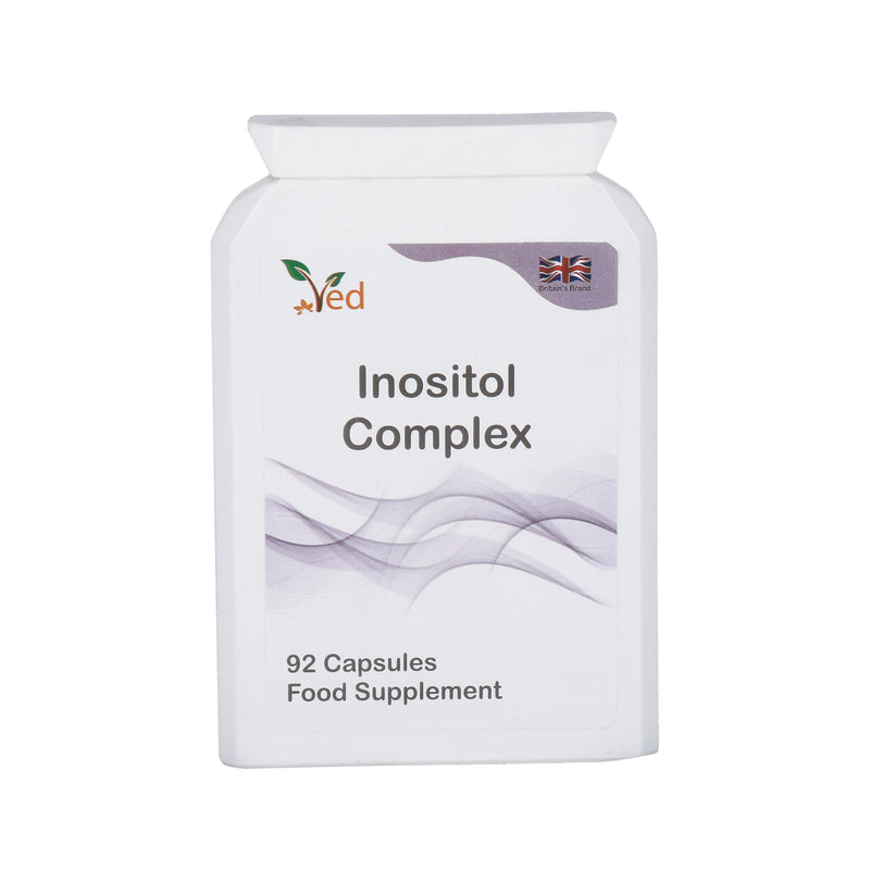 [Australia] - Ved Inositol Complex, Myo-Inositol 2000 mg & D Chiro-Inositol 300 mg, Folic Acid 400 mcg & Chromium 100 mcg, 92 capsules (23 day supply) 