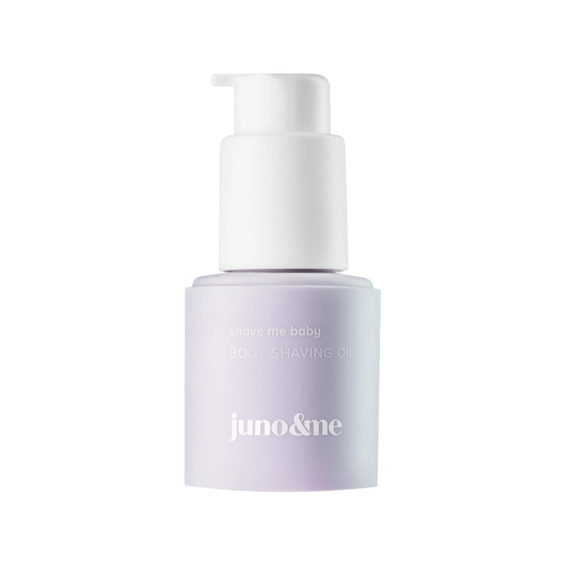 [Australia] - juno & me – Body Shaving Oil: Shaving oil for a close & smooth shave - 2-in-1 effect through care while shaving - helps with razor bumps & razor burn - almond oil & aloe vera - vegan body care - 60ml 