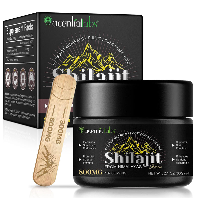 [Australia] - Shilajit Original Himalaya Organic, 60g Shilajit Resin Pure Himalayan Shilajit with fulvic acid and 85+ trace elements Energy & immune system strengths 800mg 