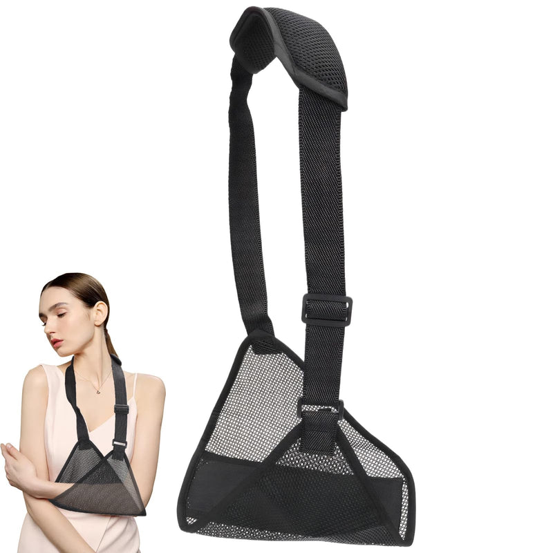 [Australia] - Arm Sling Arm Sling Right Arm Arm Sling Left Arm Adjustable Arm Sling with Breathable Mesh Suitable for Wrists Elbows Arms Shoulders 