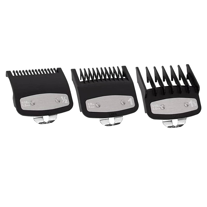 [Australia] - Pack of 3 hair clipper attachments for choice, hair clipper guide combs, magic clip trimmer razor, beard trimmer attachment comb set 