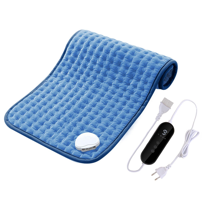 [Australia] - TOFFCAEA Heating Pad, Electric Heat Pad with Automatic Shut-Off and 9 Temperature Levels, Quick Heating & Machine Washable, for Neck, Shoulder, Stomach and Knees (Blue, 43x84CM) Blue 