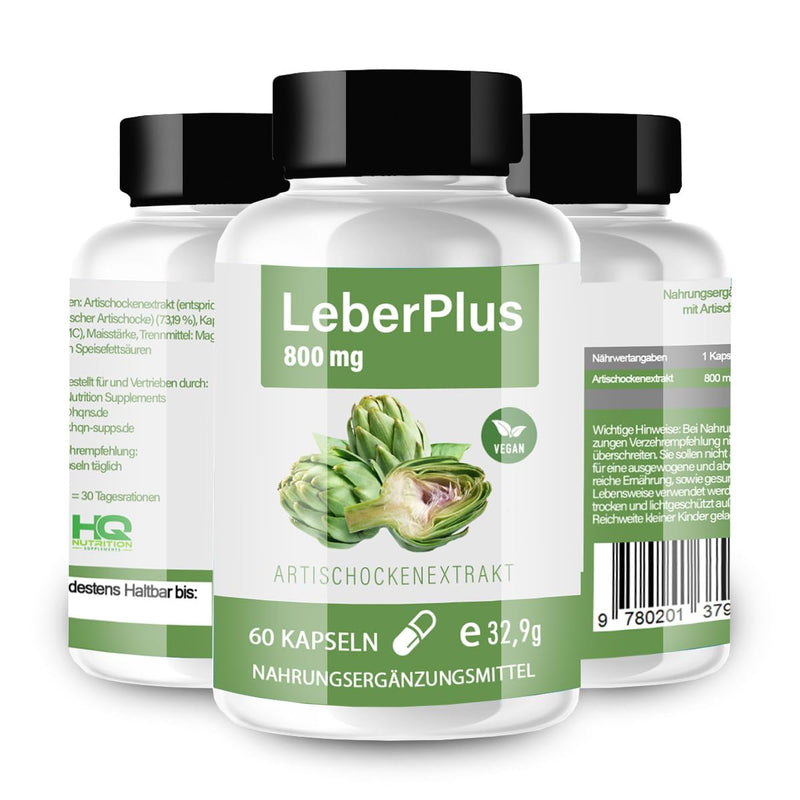 [Australia] - LeberPlus capsules – Natural support for liver function | High-dose liver care with herbs & nutrients | against fatty liver | Metabolism | Vegan capsules 