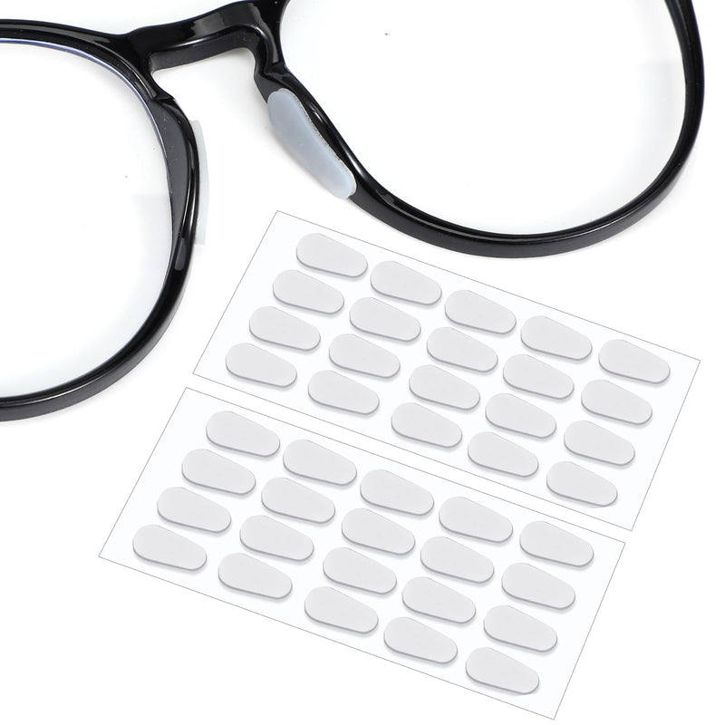 [Australia] - Yuanchu 20 pairs of silicone nose pads, self-adhesive non-slip nose pads for glasses, transparent glasses pad with adhesive backing, 1 mm soft nose grips for glasses and sunglasses (transparent). 