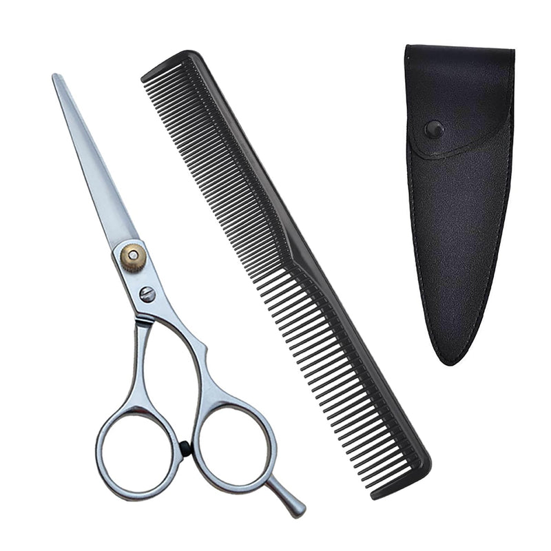 [Australia] - iCovalescent Hairdressing Scissors, Professional Hair Cutting Scissors with Comb and Leather Case for Men Women Adult Beard Scissors Hair Clippers 