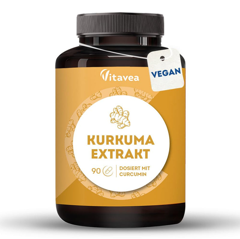 [Australia] - Turmeric Extract with Curcumin - 1105 mg Turmeric - High Dose Turmeric Capsules - 90 Capsules - 90 Days - Vitavea 