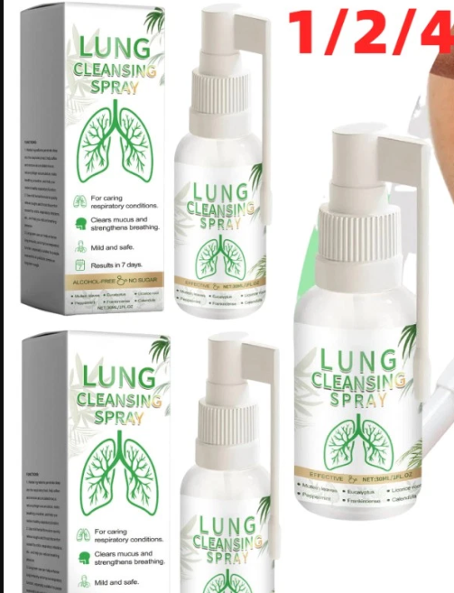 [Australia] - Herbal Lung Spray Herbal Lung 2 pieces 30ml Herbal Spray Herbal Spray Cleansing Lung Respiratory Toxic Herbal Lung Cleansing Spray Lung Cleansing Asthma Spray No Prescription 