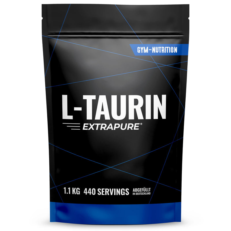 [Australia] - Premium Taurine Powder - 1100g (1.1KG) - Optimal Solubility - Vegan - Pure & No Additives - Laboratory Tested Quality - L-Taurine Amino Acid from Germany - Gym Nutrition 440 Servings (Pack of 1) 