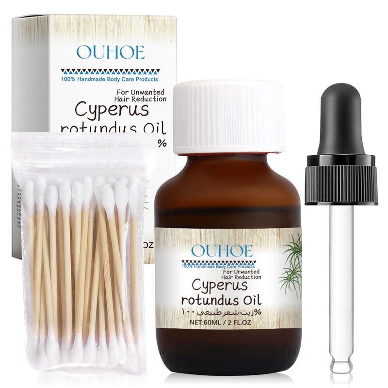 [Australia] - Cyperus Rotundus Oil,Cyperus Rotundus Oil For Hair Removal,Natural Cyperus Rotundus Oil,Essential Oils Cyperus For Hair Removal,Reducing Body Hair Growth,With Dropper 60 ml. 
