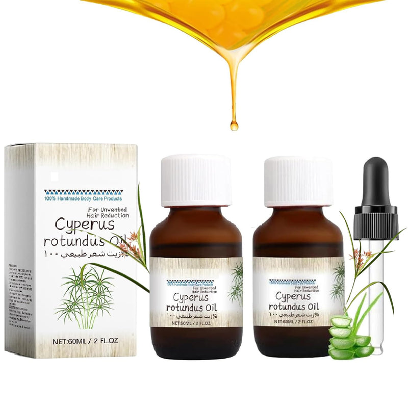 [Australia] - Cyperus rotundus oil,Pure Cyperus Oil Silky Hair Remover,Cyperus essential oils for hair removal,Mature Cyperus rotundus oil for reducing body hair growth 