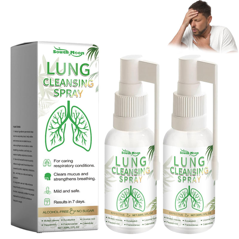 [Australia] - Quartel Lung Spray Pack of 2 Lung Cleansing Spray Lung Cleansing Spray is suitable for removing, cleaning and breathing (30 ml) 
