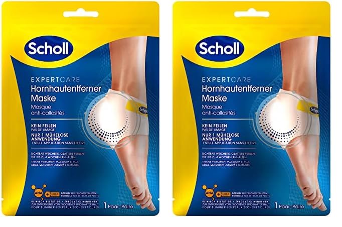 [Australia] - Scholl callus remover mask - callus socks - mask for silky soft feet (pack of 2) 1 piece (pack of 2) 
