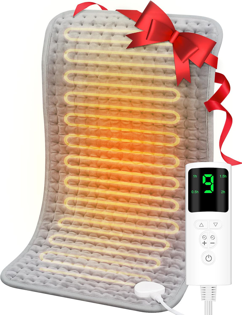 [Australia] - UOHHBOE heating pad 60 x 30 cm heat pad PTC rapid heating 9 temperature levels automatic switch-off overheating protection machine washable with suitable for neck, shoulders, thighs 